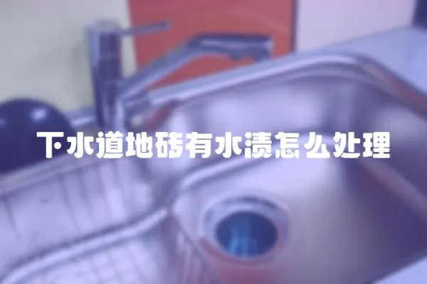 下水道地磚有水漬怎么處理