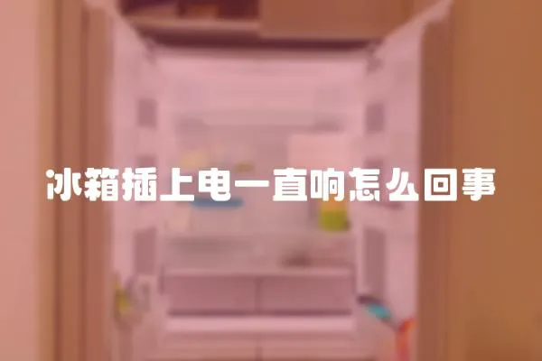 冰箱插上電一直響怎么回事
