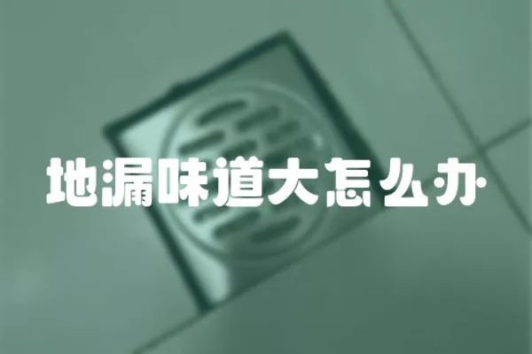地漏味道大怎么辦