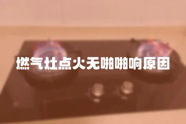 燃气灶点火无啪啪响原因