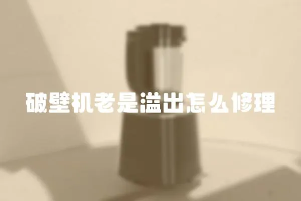 破壁機(jī)老是溢出怎么修理