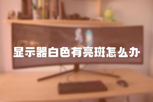 顯示器白色有亮斑怎么辦