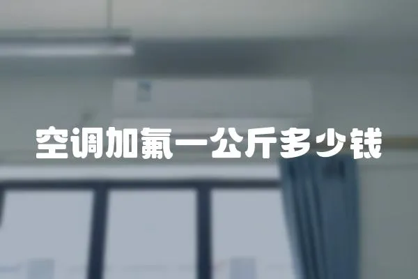 空調加氟一公斤多少錢