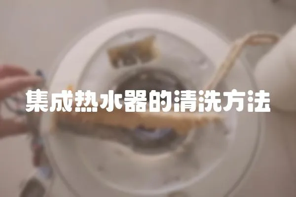 集成熱水器的清洗方法