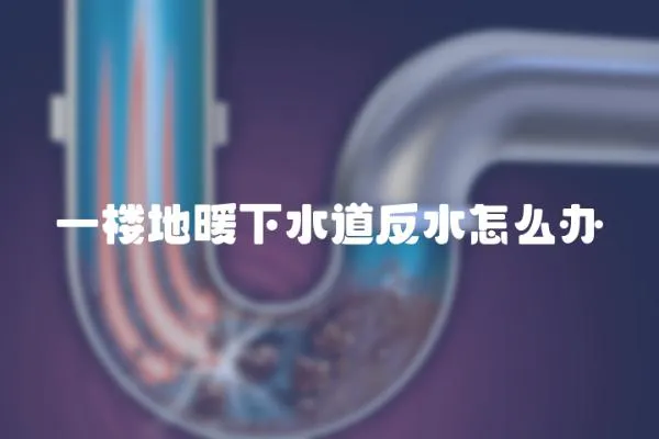 一樓地暖下水道反水怎么辦