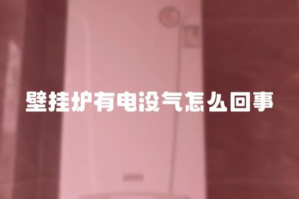 壁掛爐有電沒氣怎么回事