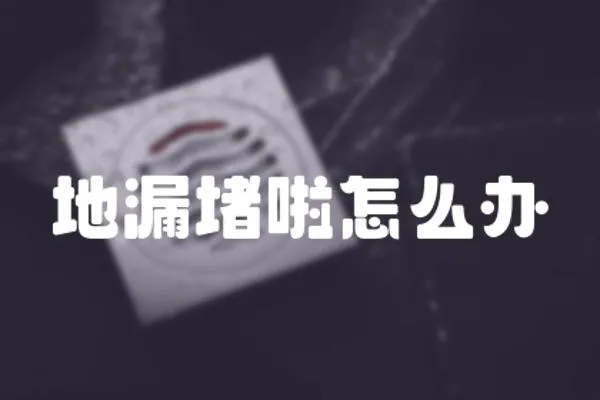 地漏堵啦怎么辦