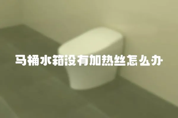 馬桶水箱沒有加熱絲怎么辦