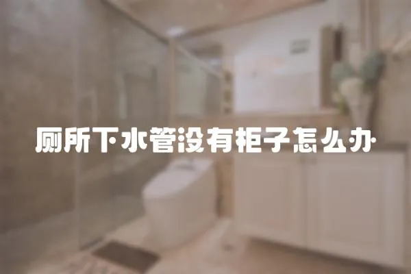 廁所下水管沒有柜子怎么辦