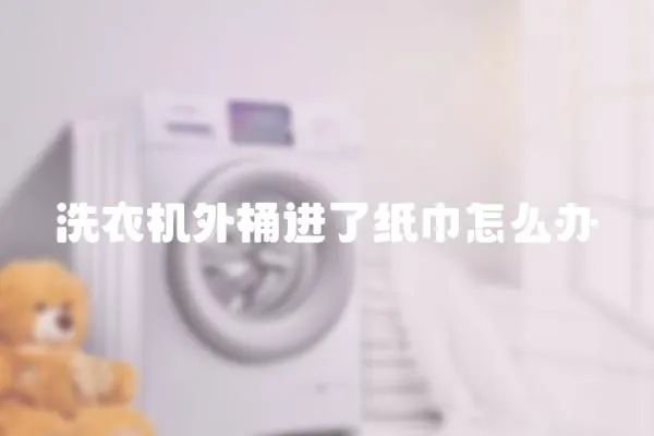 洗衣機(jī)外桶進(jìn)了紙巾怎么辦