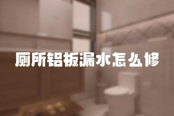 廁所鋁板漏水怎么修