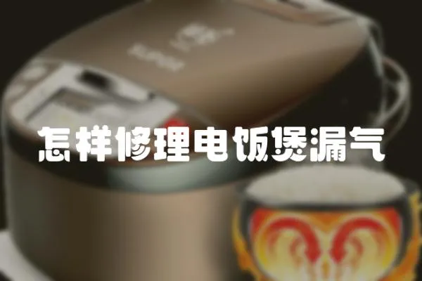 怎樣修理電飯煲漏氣