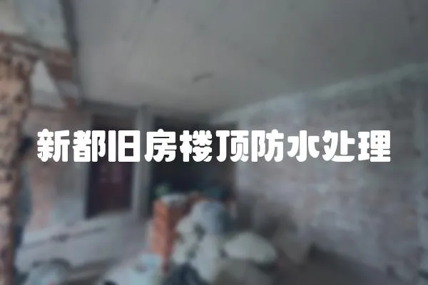 新都舊房樓頂防水處理