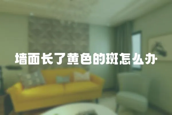 墻面長了黃色的斑怎么辦