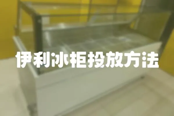 伊利冰柜投放方法
