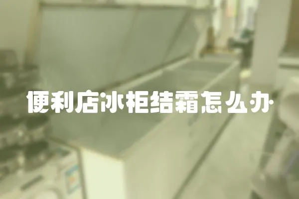便利店冰柜結霜怎么辦