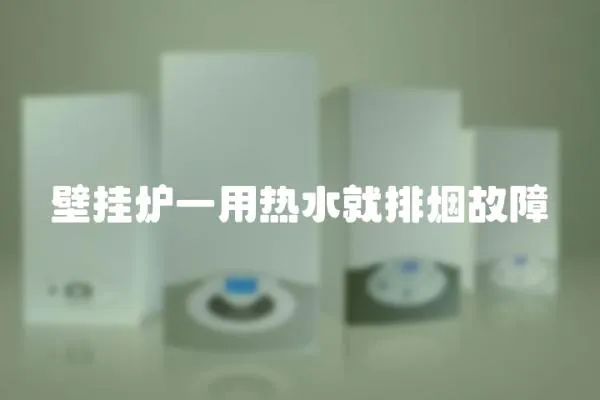壁掛爐一用熱水就排煙故障