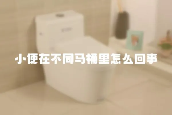 小便在不同馬桶里怎么回事