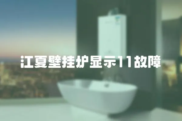 江夏壁掛爐顯示11故障