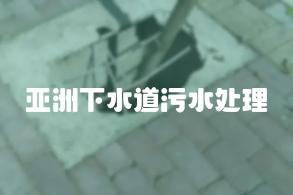 亞洲下水道污水處理