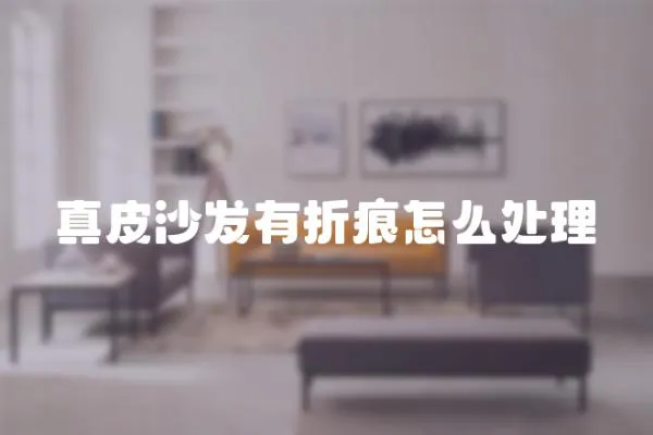 真皮沙發有折痕怎么處理