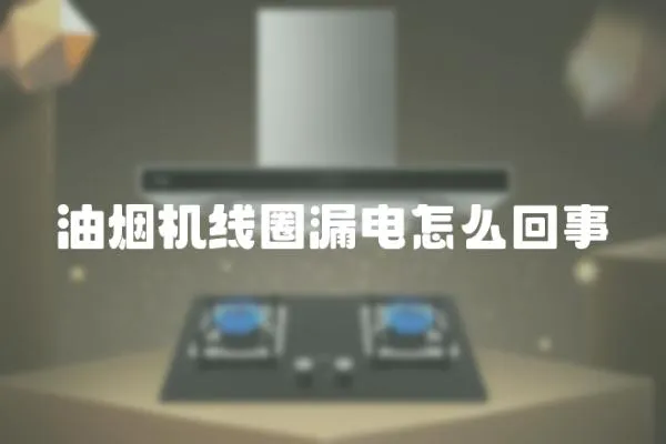 油煙機線圈漏電怎么回事