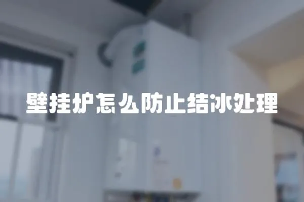壁掛爐怎么防止結(jié)冰處理