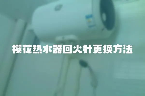 櫻花熱水器回火針更換方法