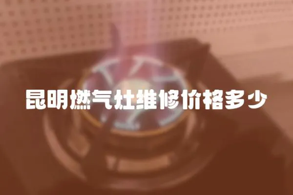 昆明燃氣灶維修價格多少