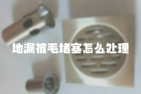 地漏被毛堵塞怎么處理