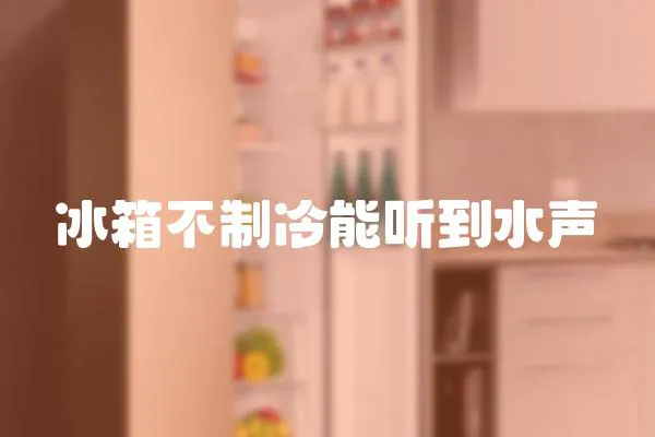 冰箱不制冷能聽到水聲