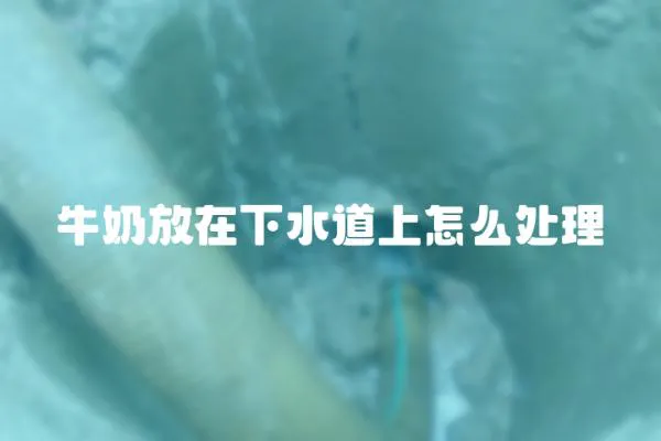 牛奶放在下水道上怎么處理