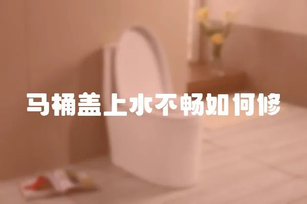 馬桶蓋上水不暢如何修