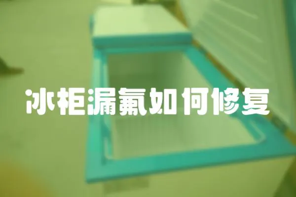 冰柜漏氟如何修復