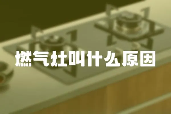 燃氣灶叫什么原因