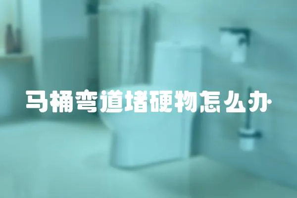 馬桶彎道堵硬物怎么辦