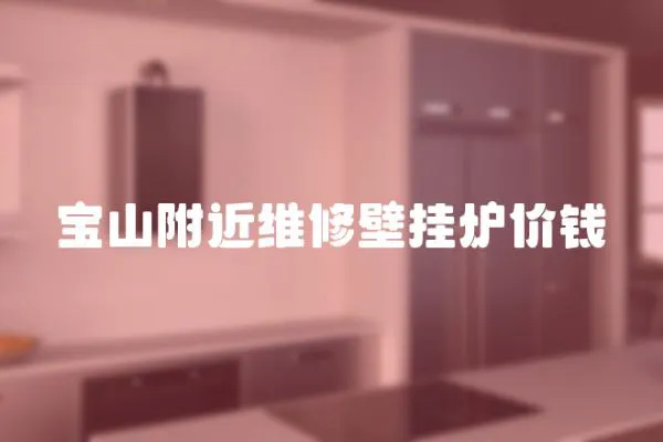 寶山附近維修壁掛爐價錢