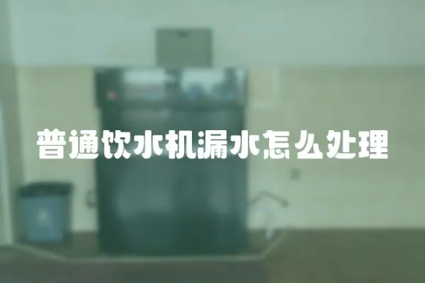普通飲水機漏水怎么處理