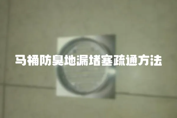 馬桶防臭地漏堵塞疏通方法
