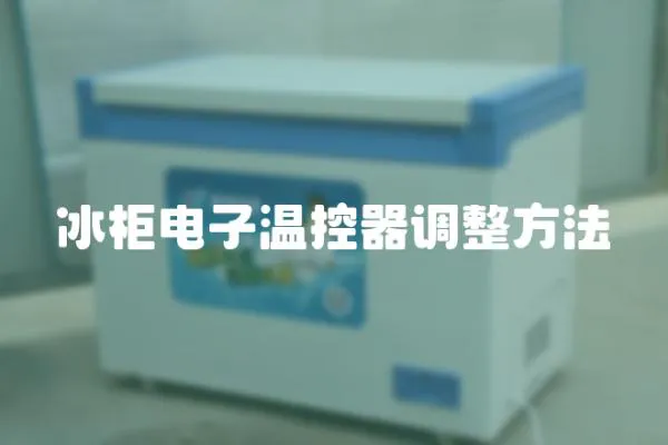 冰柜電子溫控器調整方法