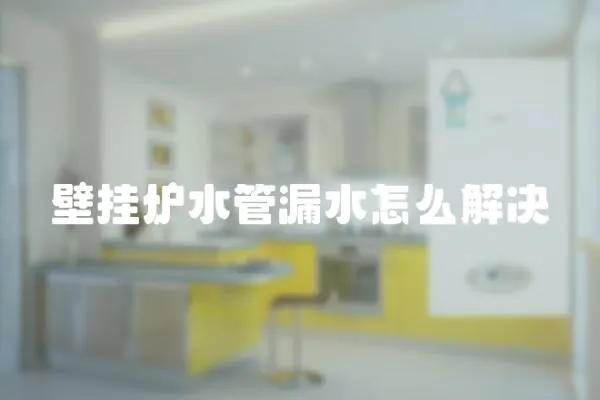 壁掛爐水管漏水怎么解決
