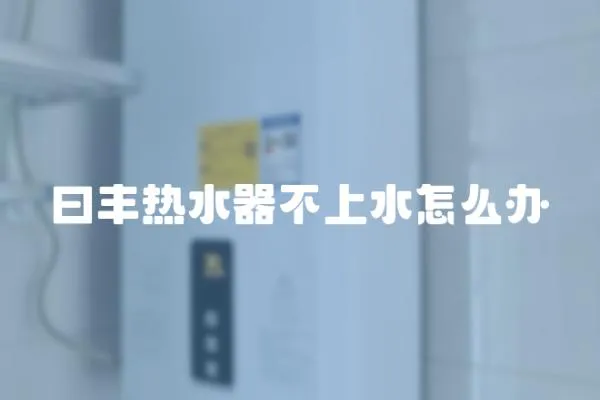 曰豐熱水器不上水怎么辦