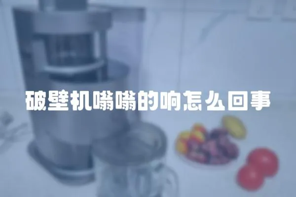 破壁機嗡嗡的響怎么回事