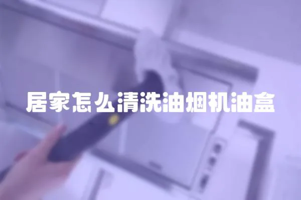 居家怎么清洗油煙機油盒