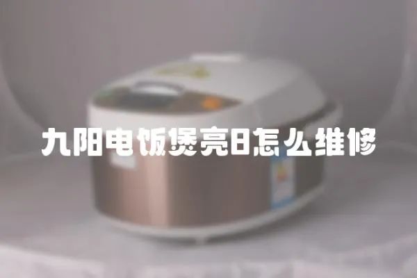 九陽電飯煲亮8怎么維修