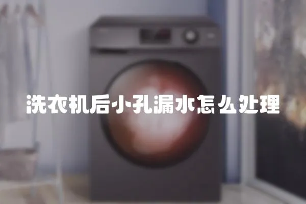 洗衣機后小孔漏水怎么處理