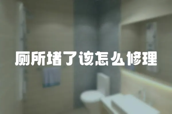 廁所堵了該怎么修理