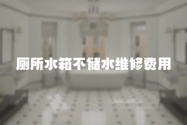 廁所水箱不儲(chǔ)水維修費(fèi)用