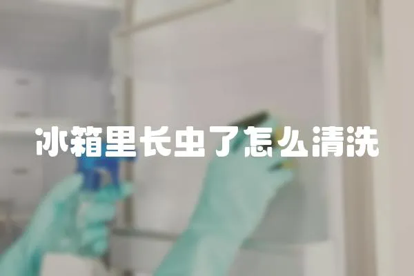 冰箱里長蟲了怎么清洗
