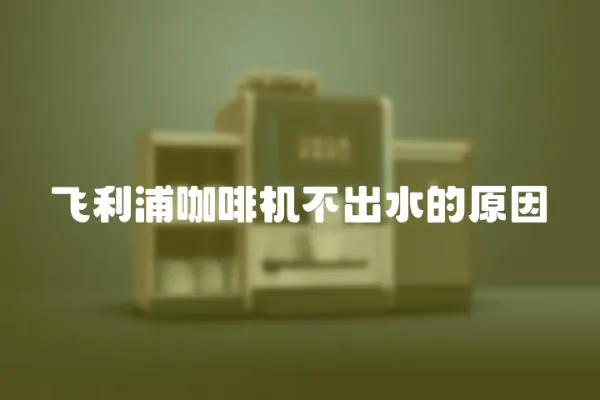 飛利浦咖啡機不出水的原因